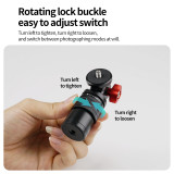 Tripod 360° Rotating Handle, Desktop Holder Mount with 1/4  Screw Holes, Handheld Selfie Stick Compatible with X4/X5, Osmo Cameras, Phone