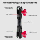 Multi-Functional Camera Extension Rod, Aluminum Alloy Connecting Rods, Universal Action Camera Expansion Accessory