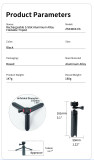 2 in 1 Magnetic Tripod, Handheld Quick-Release Selfie Stick with 1/4  Screw, Silicone Anti-Slip Feet for X5/Pocket 4/3, Phone/Camera Live Streaming Stand