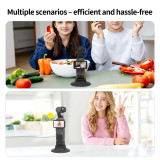 Silicone Camera Mount, Non-Slip with Precise Fit Adapter Base, Suitable for a Variety of Scenarios, Compatible with Pocket 4/3