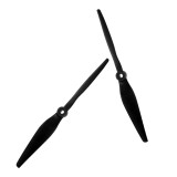 (HQProp) TE 7x12 Electric Propeller, Black, 7x12 Front View