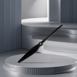 (HQProp) TE 7x12 Electric Propeller, Black, 7x12 Front View