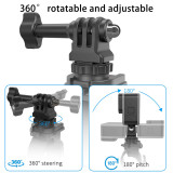 Camera Mount Adapter with Silicone Strap, Bike Round/Flat Handlebar Camera Mount Bracket for X5/Pocket 4 Adjustable Accessories
