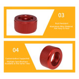Aluminum Alloy M24×1.5 Thread Lock Nut Replacement, Ball Head Conversion Mount for Car Phone Mount Knurled Non-Slip Phone Holder Clamp