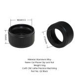 Aluminum Alloy M24×1.5 Thread Lock Nut Replacement, Ball Head Conversion Mount for Car Phone Mount Knurled Non-Slip Phone Holder Clamp