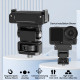 Magnetic Camera Mount Adapter, 360° Adjustable Base with 1/4 ARRI-Standard Position Hole Compatible with Osmo Action 6, Nano Action Cameras (