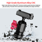 Magnetic Camera Mount Adapter, 360° Adjustable Base with 1/4 ARRI-Standard Position Hole Compatible with Osmo Action 6, Nano Action Cameras (