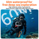 60M Camera Waterproof Case, High-Definition Underwater Photography Protective Case, Shock-Resistant Diving Protective Cover Compatible with Action 6