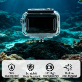 60M Camera Waterproof Case, High-Definition Underwater Photography Protective Case, Shock-Resistant Diving Protective Cover Compatible with Action 6