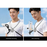 Magnetic Mount Adapter for Neck Strap, 720° 3-Section Adjustable Extension Arm for Hero 13 Action Camera Phone Vlog Photograph Bracket