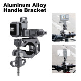 Aluminum Alloy Super Clamp, Motorcycle Handlebar Mount Compatible with Action Cameras