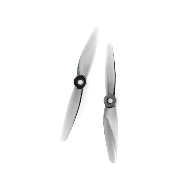 HQProp DP5.1X4.5 (2 forward, 2 reverse) 2-blades Propeller for FPV Racing Drones, Gray