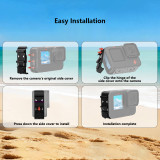 Battery Door Cover with Cold Shoe Mount, Quick Release Replacement Side Door Battery Cover Compatible with Hero 13/12/11/10/9 Action Camera