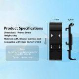 Battery Door Cover with Cold Shoe Mount, Quick Release Replacement Side Door Battery Cover Compatible with Hero 13/12/11/10/9 Action Camera