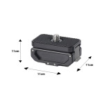 NovelGoal Horizontal/Vertical Camera Mount Adapter, Magnetic Case for Action 5 Pro/4/3, OSMO 360 Action Cameras