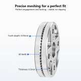 32MM ARRI-standard Rosette Mount Adapter Gear, Gears Head Connector with M3 Mounting Holes for DSLR Camera and Video Handle Extension Accessories