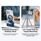 Multifunctional Magnetic Phone Camera Shutter Grip, Selfie Handle with Shutter Button, Lanyard, Detachable Remote Control Button Fill Light Tripod Accessories