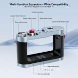 Metal Expansion Camera Cage with Magnetic Quick Release, Multi Expansion Ports, Drop Protection Frame Compatible with Action 5 Pro/3/4
