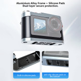 Metal Expansion Camera Cage with Magnetic Quick Release, Multi Expansion Ports, Drop Protection Frame Compatible with Action 5 Pro/3/4