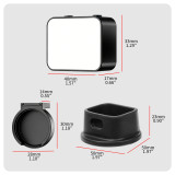 Magnetic Fill Light Compatible with Osmo Pocket 4/3, Mini LED Video Light with 3 Color Modes & Adjustable Brightness On-Camera Lighting for Selfie Vlog
