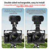 Magnetic Quick Release Mount Adapter with Charging Port, 360° Horizontal Damping Rotation & 180° Tilt Adjustment, Aluminum Camera Base for Nano Camera