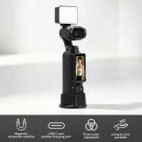 Magnetic Fill Light Compatible with Osmo Pocket 4/3, Mini LED Video Light with 3 Color Modes & Adjustable Brightness On-Camera Lighting for Selfie Vlog