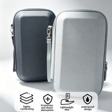 Large Capacity Storage Case for Osmo Pocket 3/4, All-in-One Carry Bag Holds Camera with Original Base, Shockproof Travel Bag for Full Accessories (
