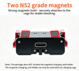 Aluminum Alloy Camera Cage, Protective Frame with Quick Release Mount, Cold Shoe, Horizontal & Vertical Photograph, Support Charging for Action 5pro/4/3