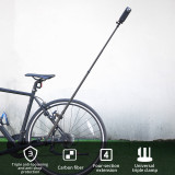 Carbon Fiber Selfie Stick for Cycling, 5-Section Extendable Telescopic Pole 32cm-112cm Compatible with Pocket 4/3, ACE Pro 2/Pro Cameras, Tripods 