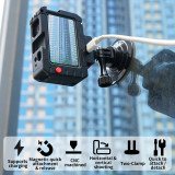 Aluminum Alloy Camera Cage, Protective Frame with Quick Release Mount, Cold Shoe, Horizontal & Vertical Photograph, Support Charging for Action 5pro/4/3