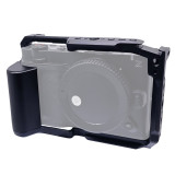 Aluminum Camera Cage for ZR, Full Frame Metal Video Rig with Cold Shoe, 1/4  Threads & 3/8  ARRI-standard Positioning Hole, Flip Screen Friendly Photography Expansion Frame