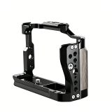 Camera Cage for R50 V, Aluminum Alloy Protective Frame with Quick Release Plate, Cold Shoe & Threaded Holes for Vlog Live Streaming Photography Accessories