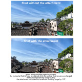 Magnetic Wide Angle Lens Attachment for Luna Ultra/Osmo Pocket 4pro, 110°/114° Horizontal Expanded Field of View Lens Accessory