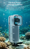 50M Waterproof Diving Case for Pocket 4, Underwater Protective Housing with Cold Shoe Mount, Dual Slot Base & Buoyancy Handle, Anti-Fog Lens for Snorkeling Diving