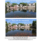 Magnetic Wide Angle Lens Attachment for Luna Ultra/Osmo Pocket 4pro, 110°/114° Horizontal Expanded Field of View Lens Accessory