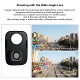 Magnetic Wide Angle Lens Attachment for Luna Ultra/Osmo Pocket 4pro, 110°/114° Horizontal Expanded Field of View Lens Accessory