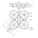 (BETAFPV）Meteor65 Pro II Brushless Whoop Frame
