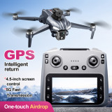 K18Max GPS-Enabled High-Definition Aerial Photography Drone with Screen-Equipped Remote Controller, Brushless Motor, and Intelligent Obstacle Avoidance (K18Max + GPS + Airdrop + 4.5-inch Screen / Single-Battery Version)
