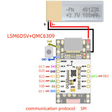 LSM6DSV/QMC6309 Tracking Module for Training Robots SlimeVR, Smol Slime