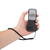 Camera Cage Handle Tripod Mount Accessory with Anti-Loss Wrist Strap for Osmo Pocket 4 Pro, 1/4  Thread Hole for Fill Light & Mic