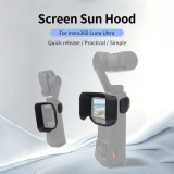 Screen Sunshade for Luna Ultra, Anti-Glare Lens Light Shield Hood Cover for Outdoor Vlog Photograph, Ultra-Lightweight Sun Visor Lens Guard