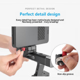 Universal Mini Quick Release Plate Adapter, 1/4 Inch Screw Hole Camera Mount Adapter, Anti-Slip Rubber Cushion for Camera Cage, Monitor, Tripod & Stabilizer