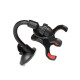 Car Phone Mount, Strong Suction Cup Gooseneck Mobilephone Holder with Dual Clamps, 360° Rotation Non-Blocking View for 3.2-6.0 Inch Smartphones, Black