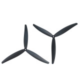 (GEMFAN) 20x10x3 Three-Blade—Black Fiberglass-Reinforced Nylon, 1 pair per package