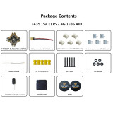 (DarwinFPV) Aluminum Alloy FPV Racing Drone AIO F435 15A ELRS 2.4G 1–3S AIO 