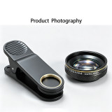 135mm HD Smartphone Macro Lens, 17mm/37mm Diameter External Phone Macro Lens with Aluminum Alloy, Support Lens Stacking for Manicure, Eyelash, Jewelry Photograph