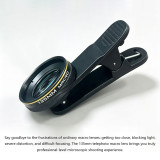 135mm HD Smartphone Macro Lens, 17mm/37mm Diameter External Phone Macro Lens with Aluminum Alloy, Support Lens Stacking for Manicure, Eyelash, Jewelry Photograph
