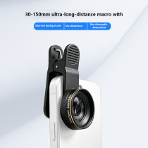 135mm HD Smartphone Macro Lens, 17mm/37mm Diameter External Phone Macro Lens with Aluminum Alloy, Support Lens Stacking for Manicure, Eyelash, Jewelry Photograph