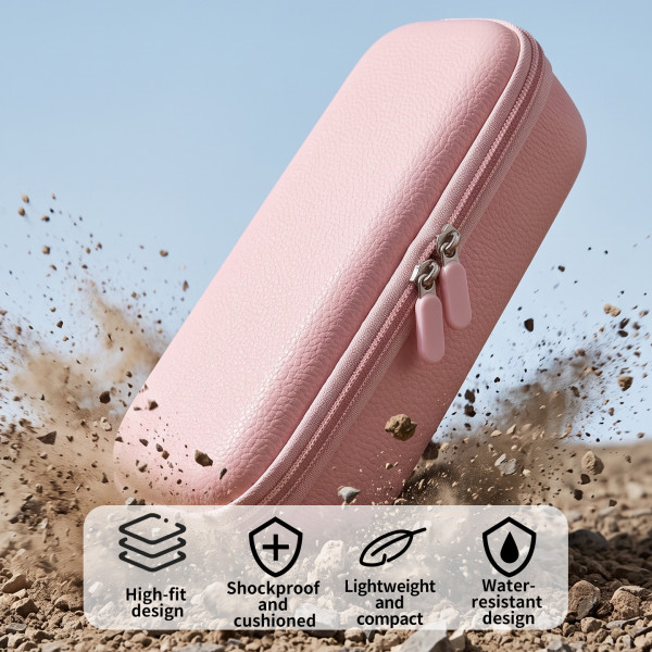 Hard Shell Camera Storage Case Compatible with Luna Ultra, Shock‑Resistant Carrying Case with Wrist Strap & Mesh Accessory Pocket