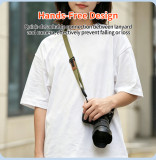 Wide Quick‑Release Camera Shoulder Strap, Length Adjustable Wide Crossbody Sling Strap for Outdoor Photography